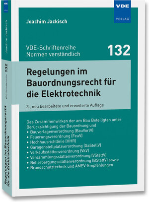 Buchcover Regelungen im Bauordnungsrecht für die Elektrotechnik | Joachim Jackisch | EAN 9783800760152 | ISBN 3-8007-6015-0 | ISBN 978-3-8007-6015-2