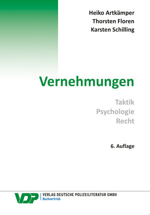 Buchcover Vernehmungen | Heiko Artkämper | EAN 9783801108793 | ISBN 3-8011-0879-1 | ISBN 978-3-8011-0879-3