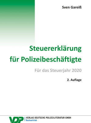 Buchcover Steuererklärung für Polizeibeschäftigte | Sven Gareiß | EAN 9783801108847 | ISBN 3-8011-0884-8 | ISBN 978-3-8011-0884-7