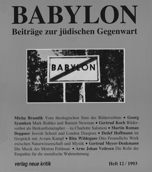 Buchcover Babylon / Babylon 12  | EAN 9783801502713 | ISBN 3-8015-0271-6 | ISBN 978-3-8015-0271-3