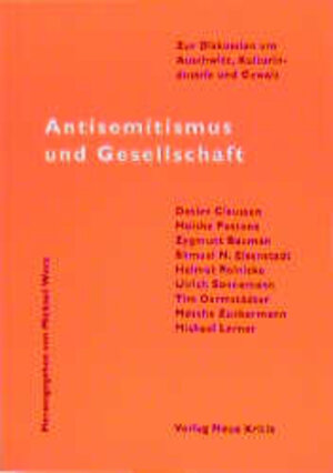 Buchcover Antisemitismus und Gesellschaftstheorie  | EAN 9783801502867 | ISBN 3-8015-0286-4 | ISBN 978-3-8015-0286-7