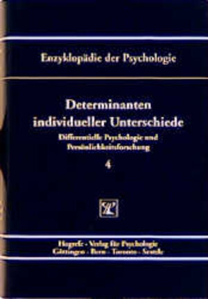 Buchcover Determinanten individueller Unterschiede  | EAN 9783801705299 | ISBN 3-8017-0529-3 | ISBN 978-3-8017-0529-9