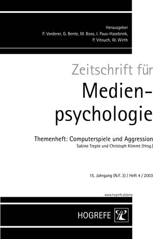 Buchcover Zeitschrift für Medienpsychologie  | EAN 9783801718237 | ISBN 3-8017-1823-9 | ISBN 978-3-8017-1823-7