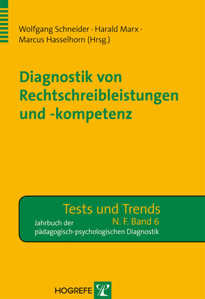 Buchcover Diagnostik von Rechtschreibleistungen und -kompetenz  | EAN 9783801721121 | ISBN 3-8017-2112-4 | ISBN 978-3-8017-2112-1