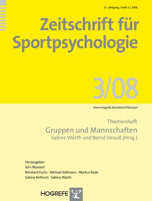 Buchcover Zeitschrift für Sportpsychologie  | EAN 9783801722036 | ISBN 3-8017-2203-1 | ISBN 978-3-8017-2203-6