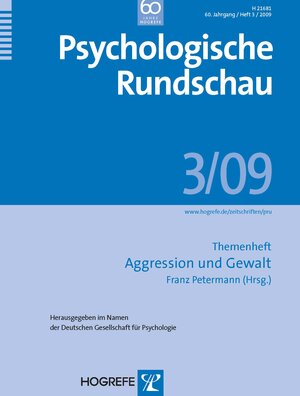Buchcover Psychologische Rundschau  | EAN 9783801722821 | ISBN 3-8017-2282-1 | ISBN 978-3-8017-2282-1
