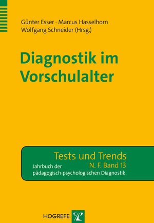 Buchcover Diagnostik im Vorschulalter  | EAN 9783801726423 | ISBN 3-8017-2642-8 | ISBN 978-3-8017-2642-3