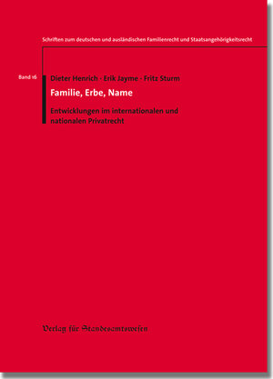 Buchcover Familie, Erbe, Name | Dieter Henrich | EAN 9783801904166 | ISBN 3-8019-0416-4 | ISBN 978-3-8019-0416-6