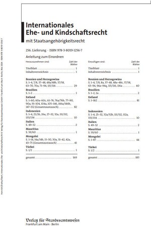 Buchcover Internationales Ehe- und Kindschaftsrecht mit Staatsangehörigkeitsrecht  | EAN 9783801912567 | ISBN 3-8019-1256-6 | ISBN 978-3-8019-1256-7