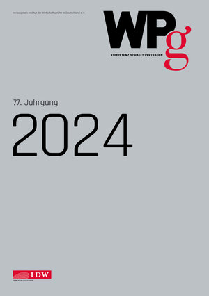 Buchcover WPg 2024 Einbanddecke  | EAN 9783802129919 | ISBN 3-8021-2991-1 | ISBN 978-3-8021-2991-9