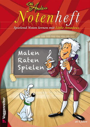 Buchcover Little Amadeus Notenheft  | EAN 9783802408298 | ISBN 3-8024-0829-2 | ISBN 978-3-8024-0829-8