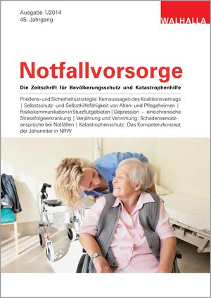 Buchcover Zeitschrift Notfallvorsorge Heft 01/2014  | EAN 9783802908699 | ISBN 3-8029-0869-4 | ISBN 978-3-8029-0869-9