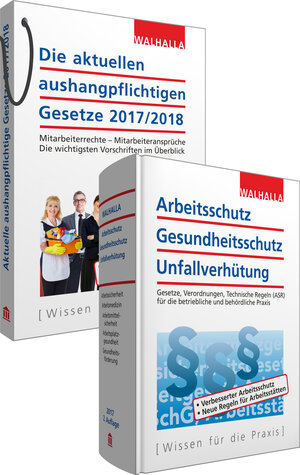 Buchcover Kombi-Paket Die aktuellen aushangpflichtigen Gesetze + Arbeitsschutz, Gesundheitsschutz, Unfallverhütung 2024 | Walhalla Fachredaktion | EAN 9783802920349 | ISBN 3-8029-2034-1 | ISBN 978-3-8029-2034-9