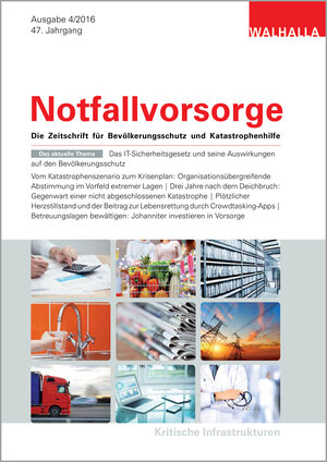 Buchcover Zeitschrift Notfallvorsorge Heft 04/2016  | EAN 9783802944536 | ISBN 3-8029-4453-4 | ISBN 978-3-8029-4453-6