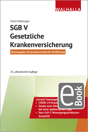 Buchcover SGB V - Gesetzliche Krankenversicherung | Horst Marburger | EAN 9783802947193 | ISBN 3-8029-4719-3 | ISBN 978-3-8029-4719-3