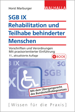Buchcover SGB IX - Rehabilitation und Teilhabe behinderter Menschen | Horst Marburger | EAN 9783802948107 | ISBN 3-8029-4810-6 | ISBN 978-3-8029-4810-7