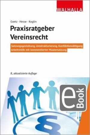Buchcover Praxisratgeber Vereinsrecht | Michael Goetz | EAN 9783802955235 | ISBN 3-8029-5523-4 | ISBN 978-3-8029-5523-5
