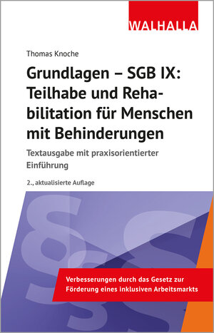 Buchcover Grundlagen - SGB IX: Teilhabe und Rehabilitation von Menschen mit Behinderungen | Thomas Knoche | EAN 9783802972430 | ISBN 3-8029-7243-0 | ISBN 978-3-8029-7243-0