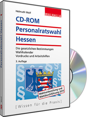 Buchcover CD-ROM Personalratswahl Hessen 2016 | Helmuth Wolf | EAN 9783802998430 | ISBN 3-8029-9843-X | ISBN 978-3-8029-9843-0