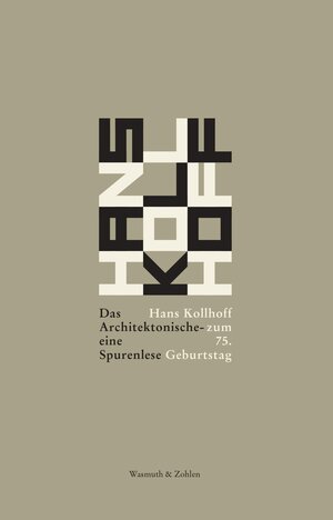 Buchcover Das Architektonische – eine Spurenlese  | EAN 9783803023711 | ISBN 3-8030-2371-8 | ISBN 978-3-8030-2371-1