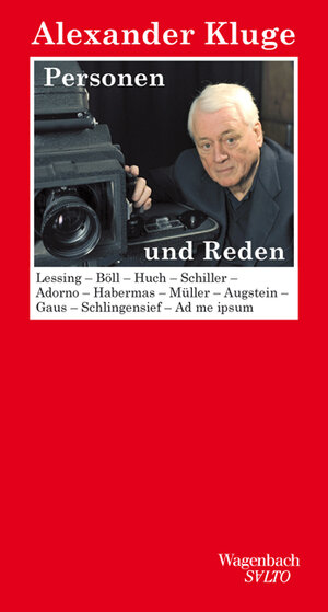 Buchcover Personen und Reden | Alexander Kluge | EAN 9783803112828 | ISBN 3-8031-1282-6 | ISBN 978-3-8031-1282-8