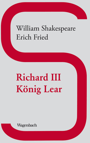 Buchcover Richard III / König Lear | William Shakespeare | EAN 9783803127211 | ISBN 3-8031-2721-1 | ISBN 978-3-8031-2721-1