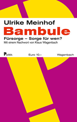 Buchcover Bambule | Ulrike Marie Meinhof | EAN 9783803127891 | ISBN 3-8031-2789-0 | ISBN 978-3-8031-2789-1