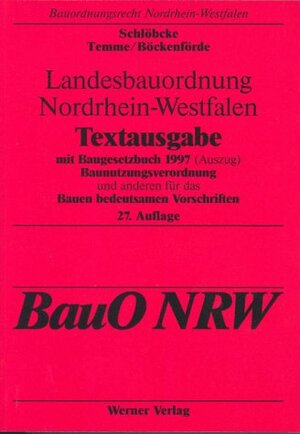 Landesbauordnung Nordrhein-Westfalen ( BauO NRW)