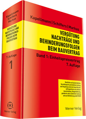 Buchcover Vergütung, Nachträge und Behinderungsfolgen beim Bauvertrag | Klaus D. Kapellmann | EAN 9783804151390 | ISBN 3-8041-5139-6 | ISBN 978-3-8041-5139-0