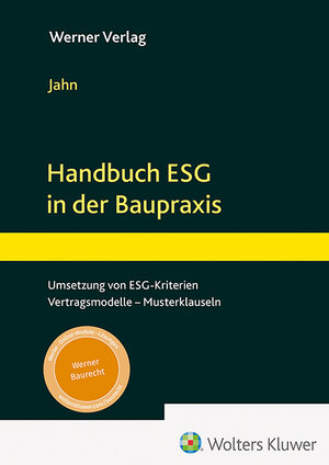 Buchcover Handbuch ESG in der Baupraxis  | EAN 9783804155640 | ISBN 3-8041-5564-2 | ISBN 978-3-8041-5564-0