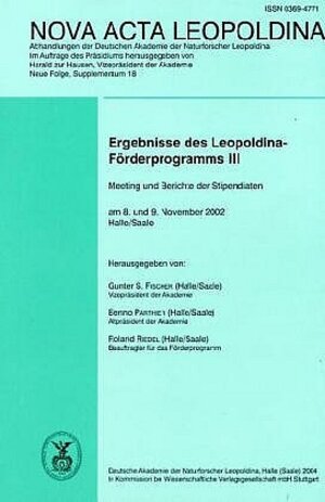 Ergebnisse des Leopoldina-Förderprogramms III