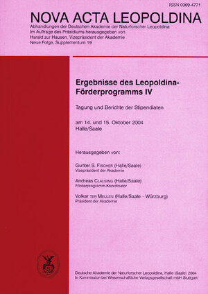 Buchcover Ergebnisse des Leopoldina-Förderprogramms IV | EAN 9783804721777 | ISBN 3-8047-2177-X | ISBN 978-3-8047-2177-7