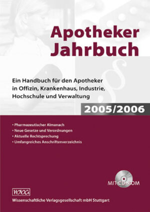 Buchcover Apotheker-Jahrbuch 2005/2006  | EAN 9783804722620 | ISBN 3-8047-2262-8 | ISBN 978-3-8047-2262-0