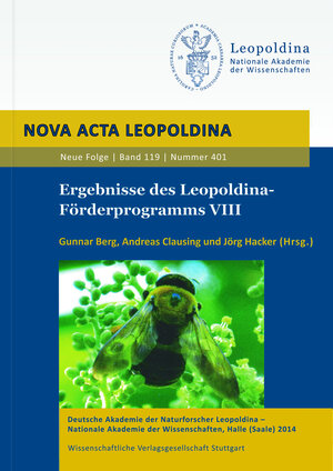 Buchcover Ergebnisse des Leopoldina-Förderprogramms VIII  | EAN 9783804732698 | ISBN 3-8047-3269-0 | ISBN 978-3-8047-3269-8