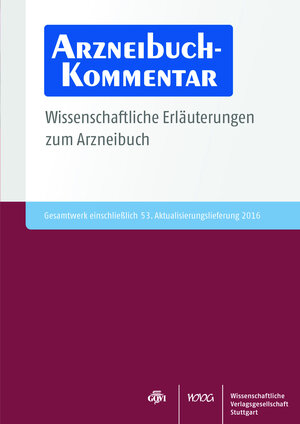 Buchcover Arzneibuch-Kommentar CD-ROM VOL 53  | EAN 9783804733565 | ISBN 3-8047-3356-5 | ISBN 978-3-8047-3356-5