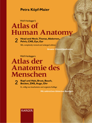 Wolf-Heidegger's Atlas of Human Anatomy /Wolf-Heideggers Atlas der Anatomie des Menschen. Latin nomenclature. Volume 1 + 2 (Complete Set): Atlas der ... Ausgabe Deutsch / Englisch: BD 2