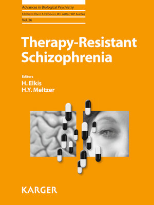 Buchcover Therapy-Resistant Schizophrenia  | EAN 9783805595124 | ISBN 3-8055-9512-3 | ISBN 978-3-8055-9512-4