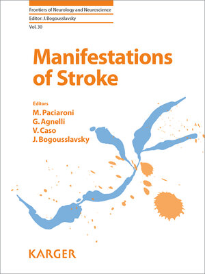 Buchcover Manifestations of Stroke | EAN 9783805599108 | ISBN 3-8055-9910-2 | ISBN 978-3-8055-9910-8