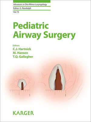 Buchcover Pediatric Airway Surgery  | EAN 9783805599313 | ISBN 3-8055-9931-5 | ISBN 978-3-8055-9931-3