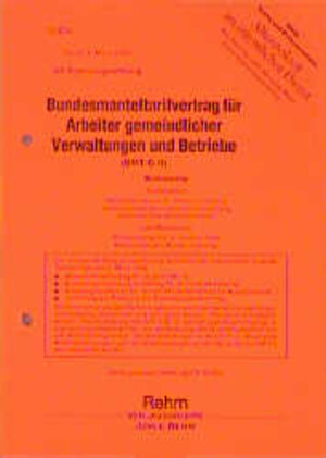 Buchcover Bundesmanteltarifvertrag für Arbeiter gemeindlicher Verwaltungen und Betriebe - BMTG | Ottheinz Scheuring | EAN 9783807300528 | ISBN 3-8073-0052-X | ISBN 978-3-8073-0052-8