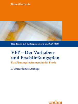 Buchcover VEP Der Vorhaben- und Erschließungsplan | Jürgen Busse | EAN 9783807325453 | ISBN 3-8073-2545-X | ISBN 978-3-8073-2545-3