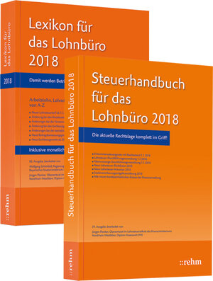 Buchcover Buchpaket Lexikon für das Lohnbüro und Steuerhandbuch 2018 | Wolfgang Schönfeld | EAN 9783807326221 | ISBN 3-8073-2622-7 | ISBN 978-3-8073-2622-1