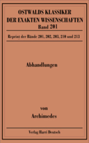Buchcover Abhandlungen (Archimedes)  | EAN 9783808554166 | ISBN 3-8085-5416-9 | ISBN 978-3-8085-5416-6