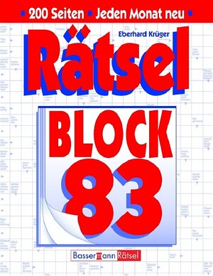 Buchcover Rätselblock 83 | Eberhard Krüger | EAN 9783809415961 | ISBN 3-8094-1596-0 | ISBN 978-3-8094-1596-1