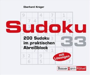 Buchcover Sudoku Block 33 | Eberhard Krüger | EAN 9783809423249 | ISBN 3-8094-2324-6 | ISBN 978-3-8094-2324-9