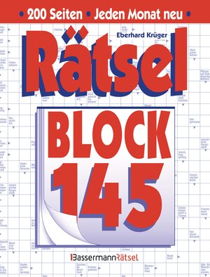 Buchcover Rätselblock 145 | Eberhard Krüger | EAN 9783809424321 | ISBN 3-8094-2432-3 | ISBN 978-3-8094-2432-1