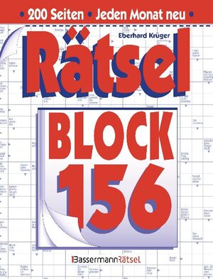 Buchcover Rätselblock 156 | Eberhard Krüger | EAN 9783809425892 | ISBN 3-8094-2589-3 | ISBN 978-3-8094-2589-2