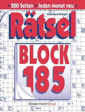 Buchcover Rätselblock 185 | Eberhard Krüger | EAN 9783809430384 | ISBN 3-8094-3038-2 | ISBN 978-3-8094-3038-4