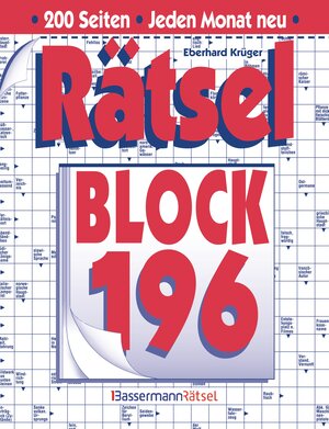 Buchcover Rätselblock 196 | Eberhard Krüger | EAN 9783809432111 | ISBN 3-8094-3211-3 | ISBN 978-3-8094-3211-1