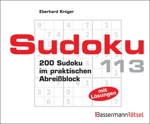 Buchcover Sudoku Block 113 | Eberhard Krüger | EAN 9783809433965 | ISBN 3-8094-3396-9 | ISBN 978-3-8094-3396-5